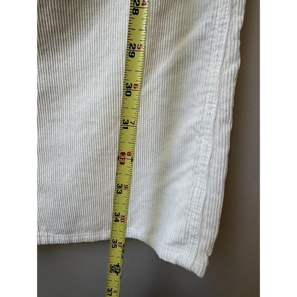 $278 Veronica Beard High Rise Taylor Corduroy Cropped Wide-Leg Cream Pant Sz 26 - Picture 6 of 12